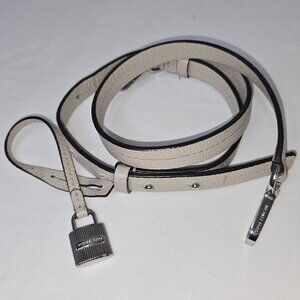 Michael Kors MERCER Shoulder Bag - Gray Leather Replacement Strap & Fob ONLY